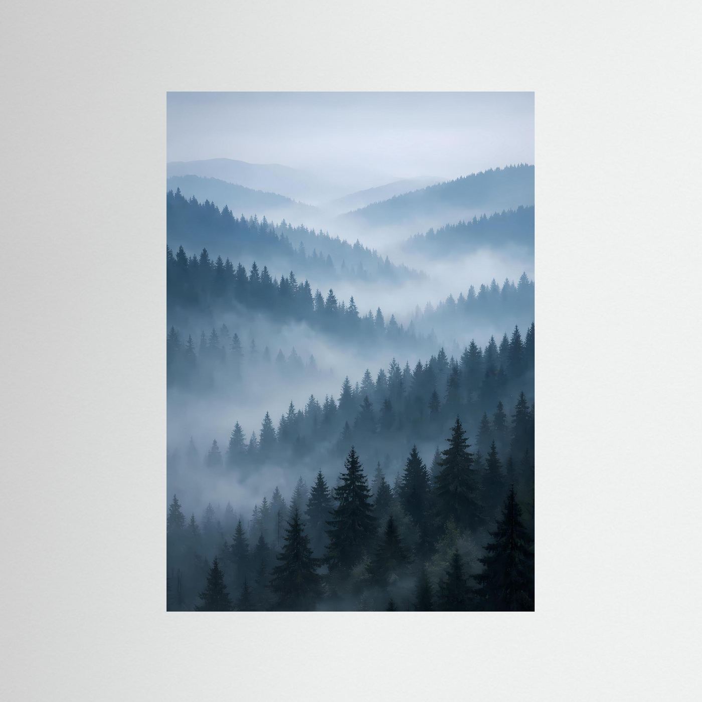 Poster Berglandschaft im Nebeltal | Majestätisches Alpen Wandbild