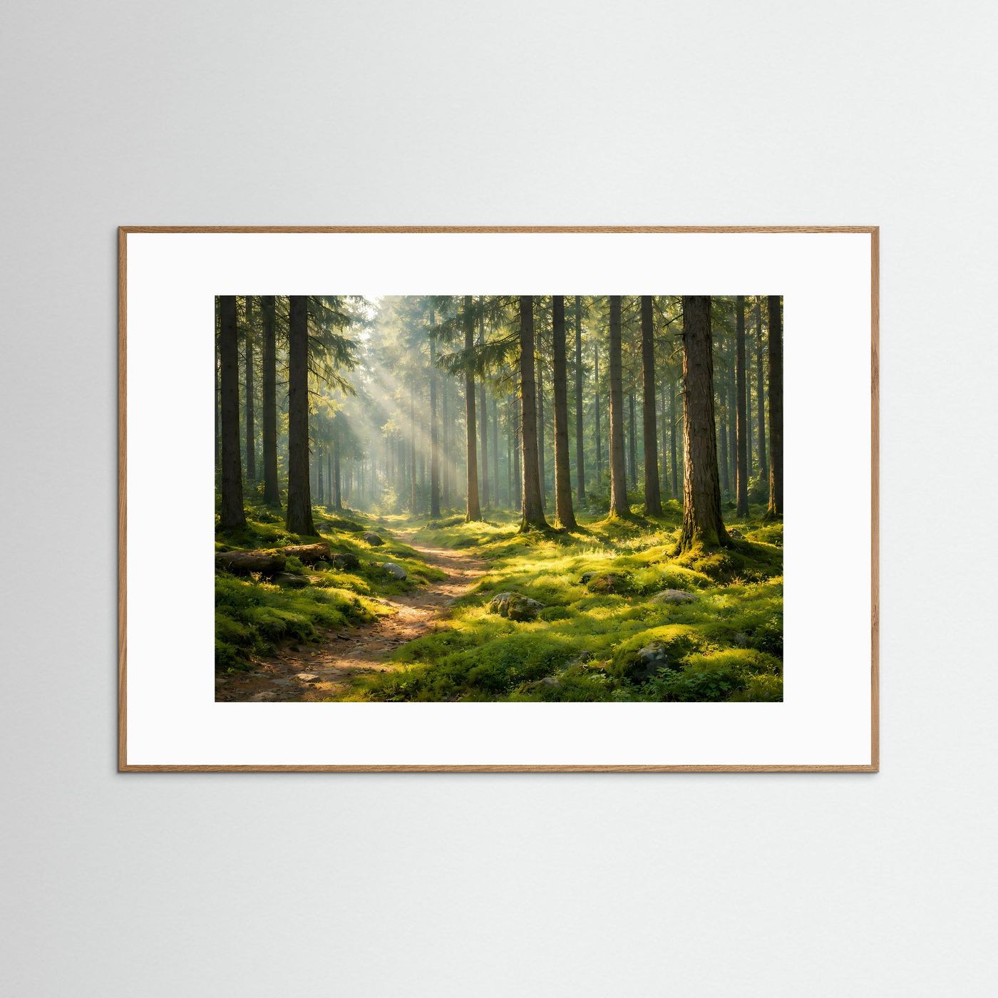 Sonnenstrahlen im grünen Wald | Mystischer Waldweg im Morgenlicht