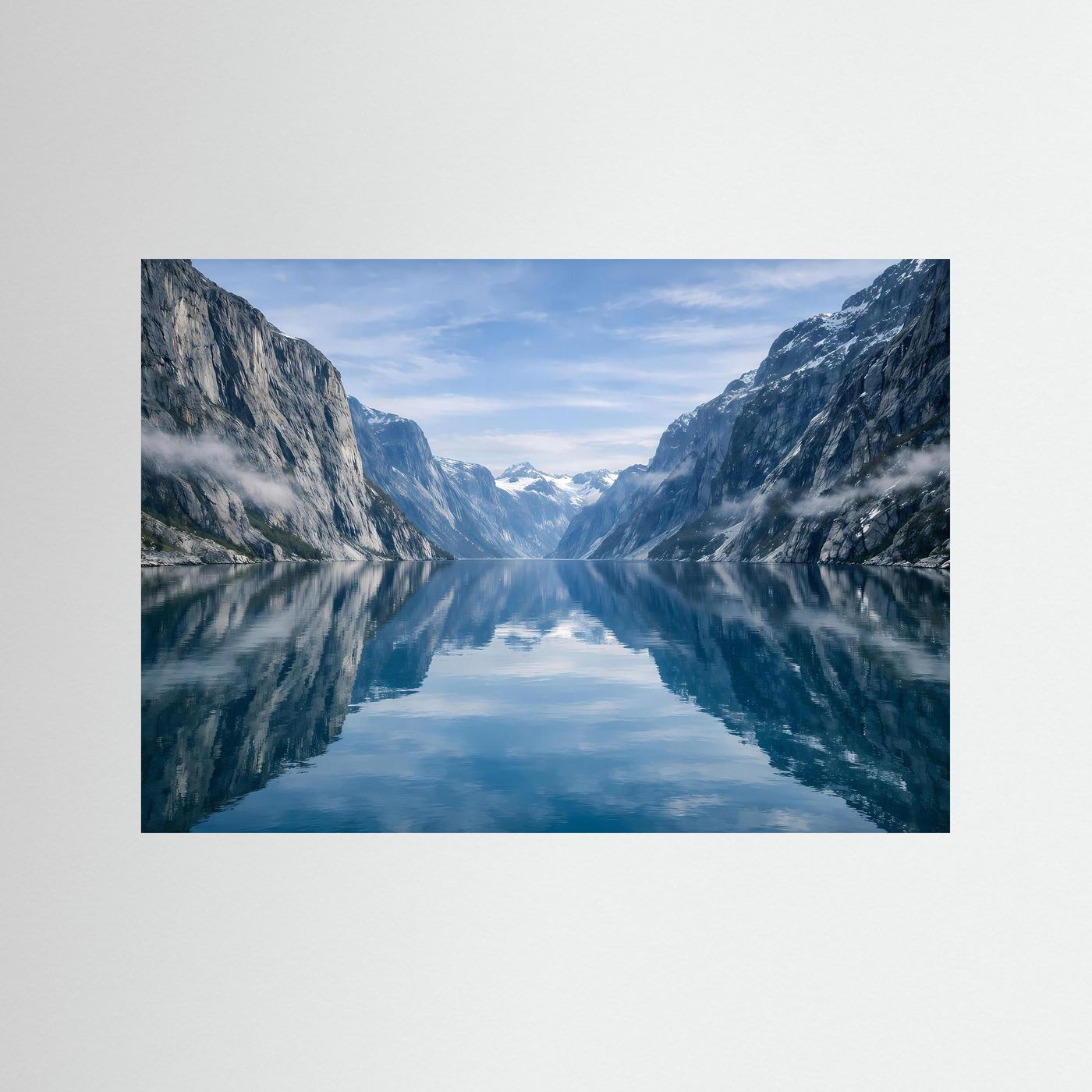Poster Norwegischer Fjord | Majestätisches Skandinavien Wandbild