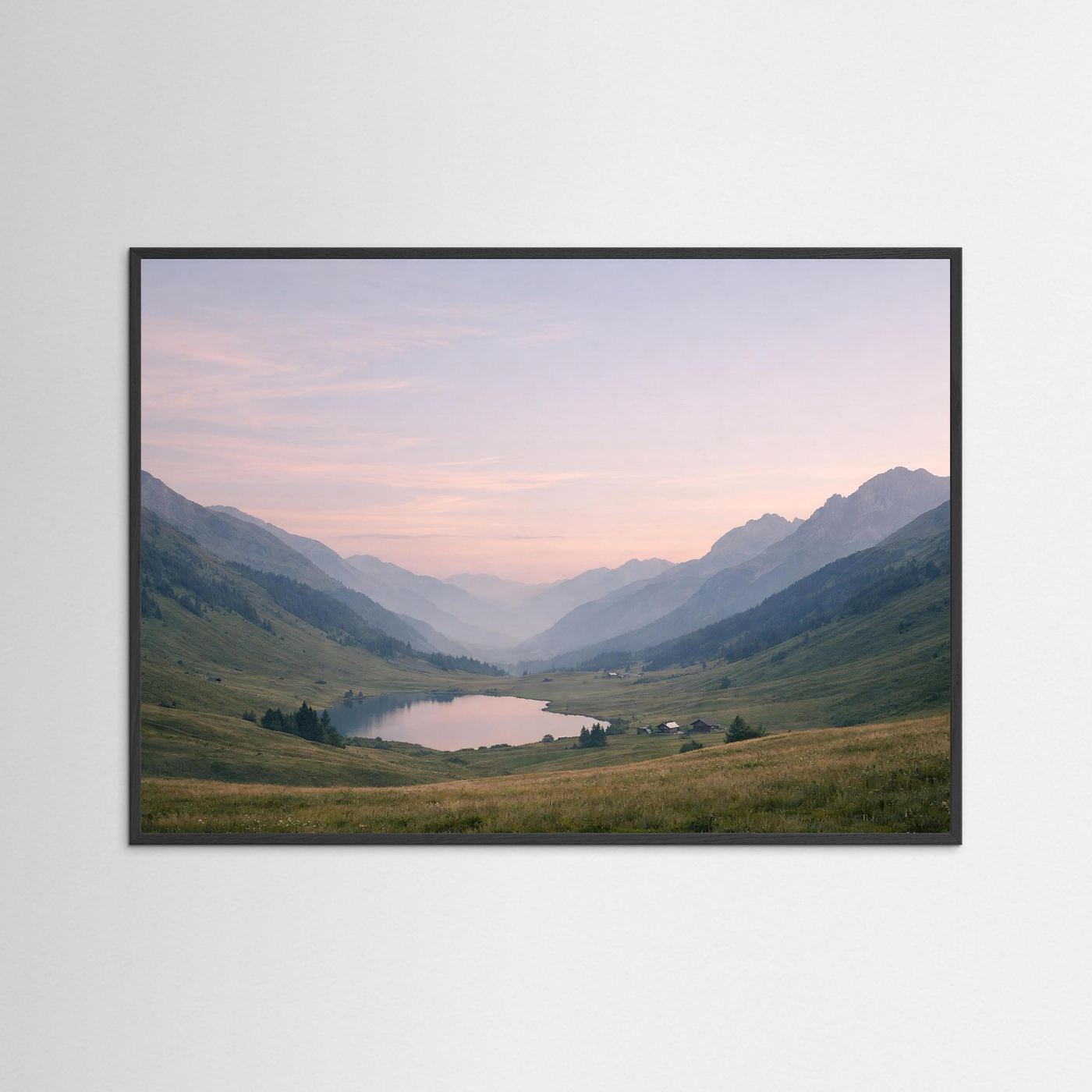Majestätische Alpen im sanften Morgenlicht | Panorama Berg & Natur Poster Querformat
