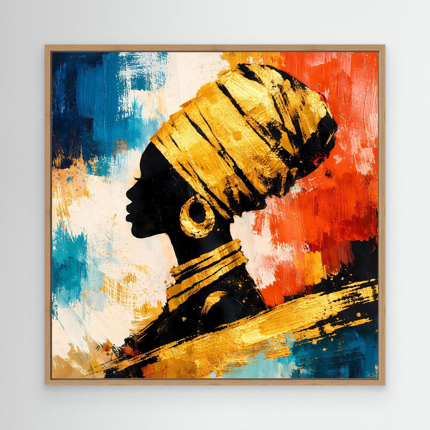 Leinwand Stolze Eleganz | Afrikanische Schönheit Modernes Wandbild