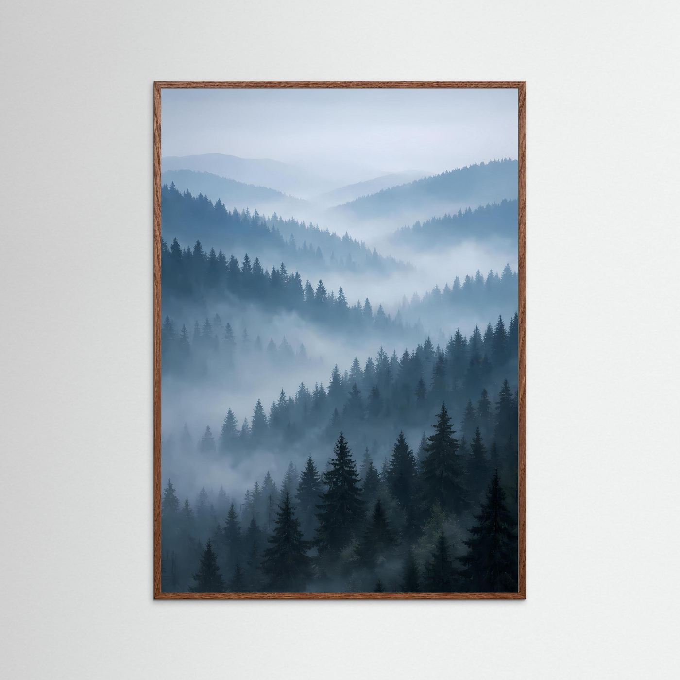 Poster Berglandschaft im Nebeltal | Majestätisches Alpen Wandbild